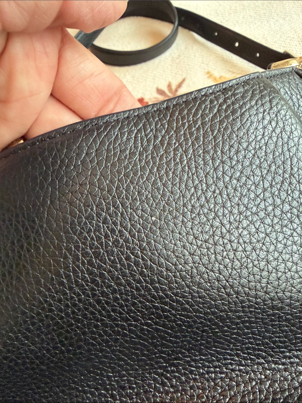 kate spade Black Pebbled Leather Crossbody Bag with Gold Hardware - Picture 9 of 11